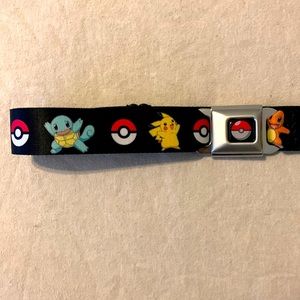 Pokémon Belt - Pokémon seat belt style buckle belt. Adjustable belt.
